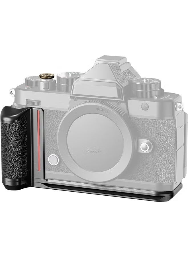 مقبض يد NEEWER CA063 على شكل حرف L لكاميرا Nikon Z f - قاعدة رفيعة للغاية بتصميم كلاسيكي، زر غالق من النحاس، متوافق مع رأس سائل ثلاثي القوائم Arca Swiss - Image 1